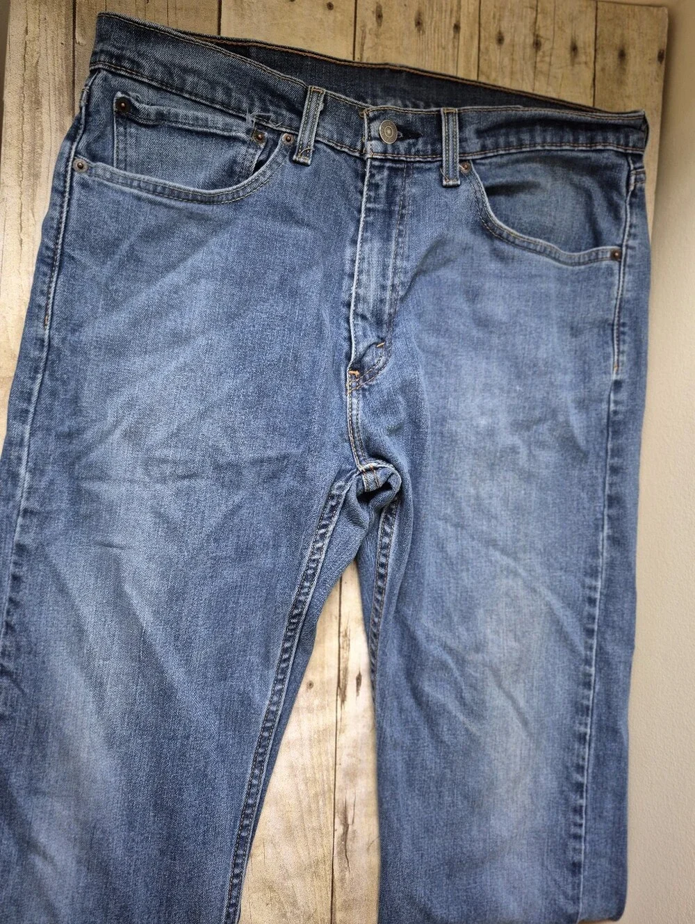 Men's Levi's 505 Classic Blue Denim Jeans, 34x30